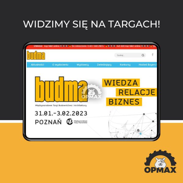 Spotkajmy się na Targach BUDMA!