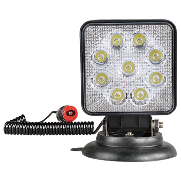 Lampa robocza kwadratowa na magnes 9 LED 693LED0177